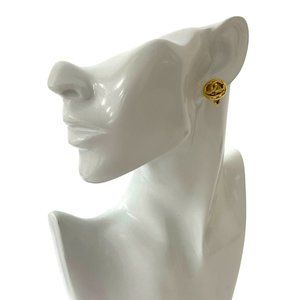 CHANEL Vintage Coco Mark Motif Earrings and Ear Cuffs, Gold, 10010